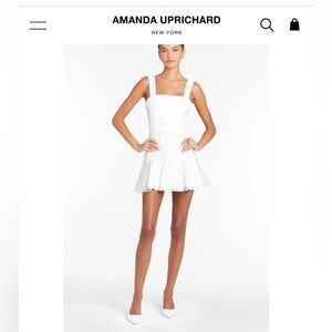 Amanda Uprichard White A-line Dress.